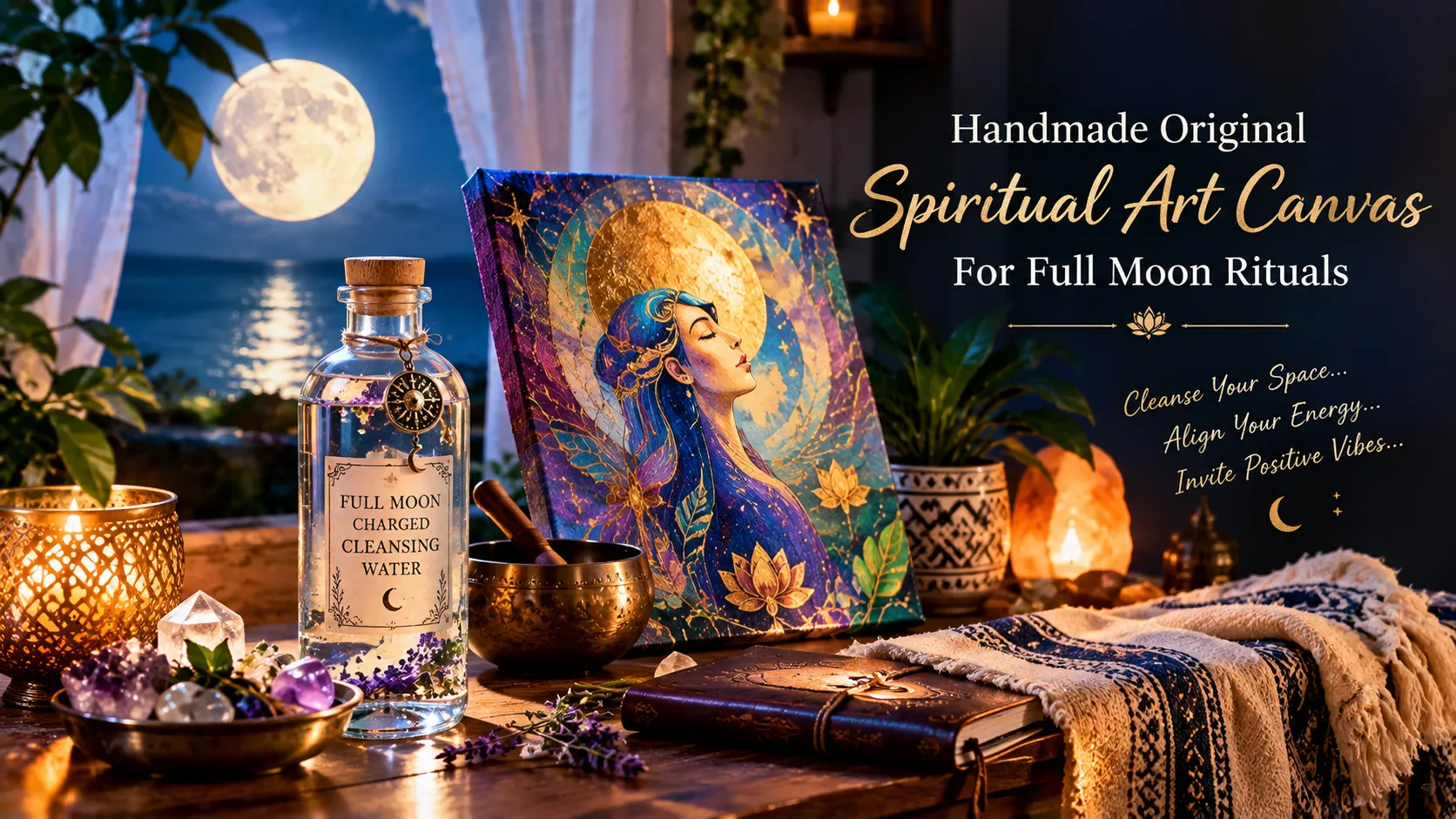 Handmade Original Spiritual Art Canvas